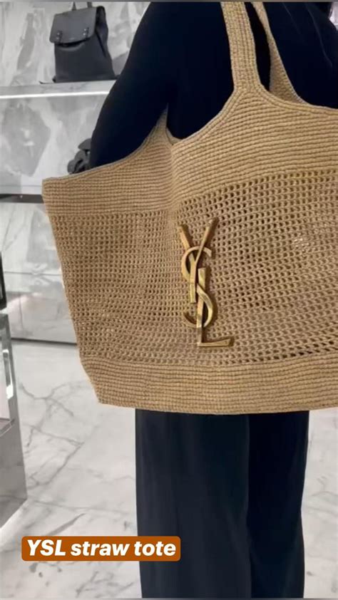 ysl straw bag